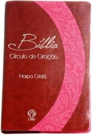 Bíblia Círculo de Oração HC (Capa Marrom / Pink)